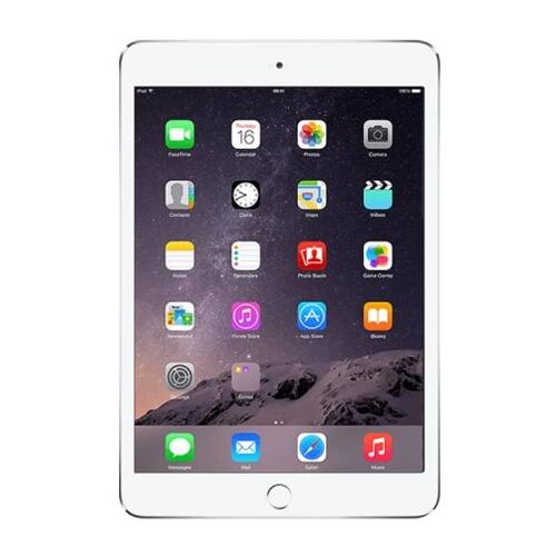 Front. Apple - Pre-Owned iPad mini 3 - 128GB - Silver.