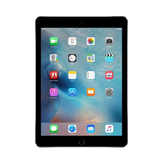 Front Zoom. Apple - Pre-Owned iPad Air (2nd  Generation) - 64GB - Space gray.