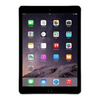 Apple - Pre-Owned iPad Air 2 with Wi-Fi + Cellular -16 GB (Unlocked) - Space Gray - Front_Zoom