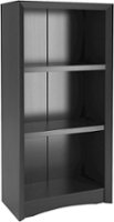 CorLiving - Quadra 2-Shelf Bookcase - Black - Angle_Zoom