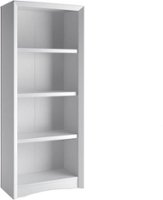 CorLiving - Quadra 3-Shelf Bookcase - White - Angle_Zoom