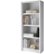 Alt View 11. CorLiving - CorLiving - Quadra Collection 4 Shelf Floor-Standing Bookcase - White.