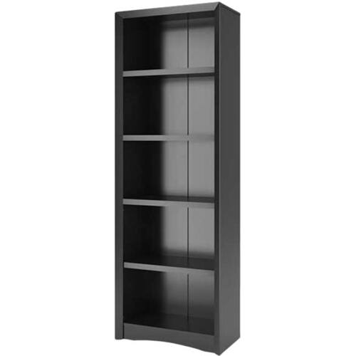 Corliving Quadra 4 Shelf Bookcase Black Corliving Quadra 4 Shelf Bookcase Black