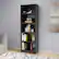 Alt View 12. CorLiving - Quadra Collection 5 Shelf Floor-Standing Bookcase - Black.