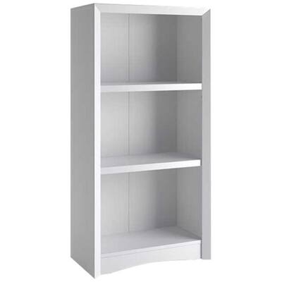 CorLiving - Quadra 2-Shelf Bookcase - White