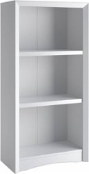 CorLiving - Quadra 2-Shelf Bookcase - White - Angle_Zoom