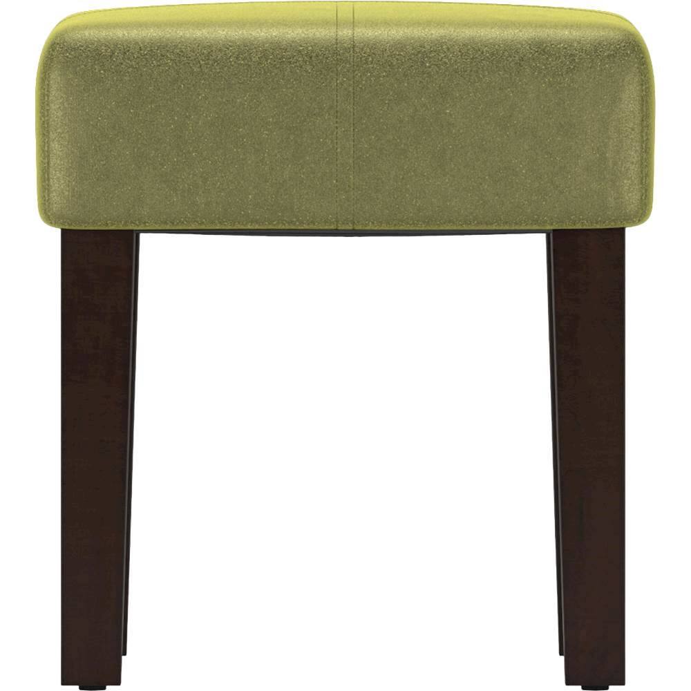 Alt View 11. CorLiving - Antonio 16" Square Bench - Green/Dark Espresso.