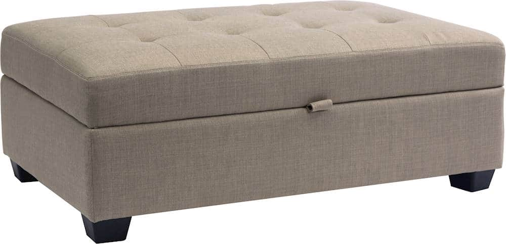 Angle View: CorLiving - Antonio Ottoman - Beige