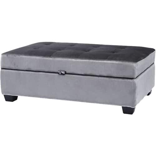 Best Buy: CorLiving Antonio Ottoman Silver gray LAD-134-O