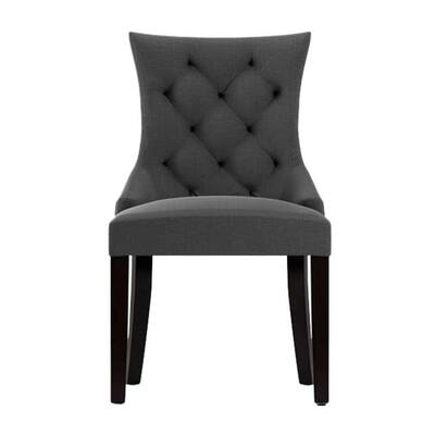 CorLiving - Antonio Home Polyester Accent Chairs (Set of 2) - Dark gray