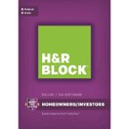 H&R Block Tax Software Deluxe: Homeowners/Investors Federal and State - Mac|Windows - Larger Front