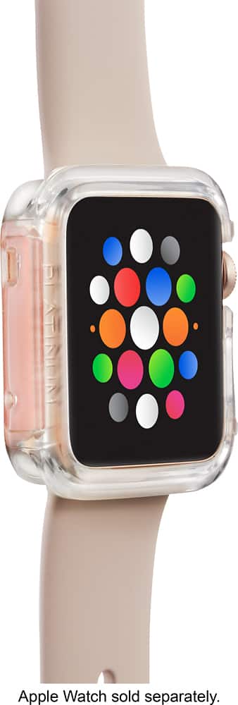 Angle. Platinum™ - D3O Protective Bumper Case for Apple Watch™ 38mm - Rose Gold.