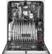 Alt View 20. GE - Profile Series 24" Built-In Dishwasher - Stainless steel.