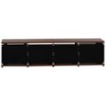 Alt View Zoom 12. Salamander Designs - Synergy TV Cabinet for Most Flat-Panel TVs Up to 90" - Aluminum/Dark Walnut.