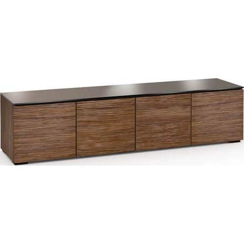 Salamander Designs - Chameleon Denver A/V Cabinet for Most Flat-Panel TVs Up to 90" - Medium Walnut - Larger Front