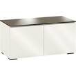 Salamander Designs - Chameleon Miami A/V Cabinet for Most Flat-Panel TVs up to 50" - Gloss Warm White - Larger Front