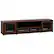 Front. Salamander Designs - Synergy TV Cabinet for Most Flat-Panel TVs Up to 90" - Dark Walnut/Black Post.