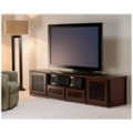 Alt View Zoom 11. Salamander Designs - Synergy TV Cabinet for Most Flat-Panel TVs Up to 90" - Dark Walnut/Black Post.