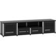 Salamander Designs - Synergy System A/V Cabinet for Flat-Panel TVs Up to 90" - Black - Larger Front