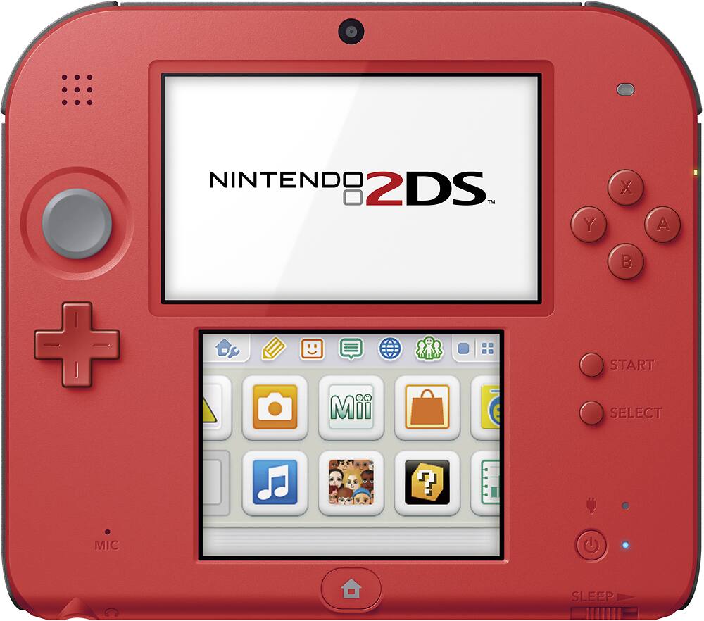 Front. Nintendo - Nintendo 2DS™ - Crimson Red 2 with Mario Kart™ 7 - Crimson Red 2.