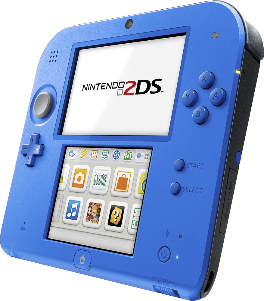 nintendo 2ds electric blue 2 with mario kart 7