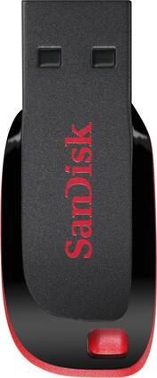 SanDisk - Cruzer 128GB USB Flash Drive - Black/Red