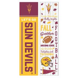 Evergreen Enterprises - Arizona State Sun Devils 47" Double Sided Fall Leaner Fan Sign - Multicolor