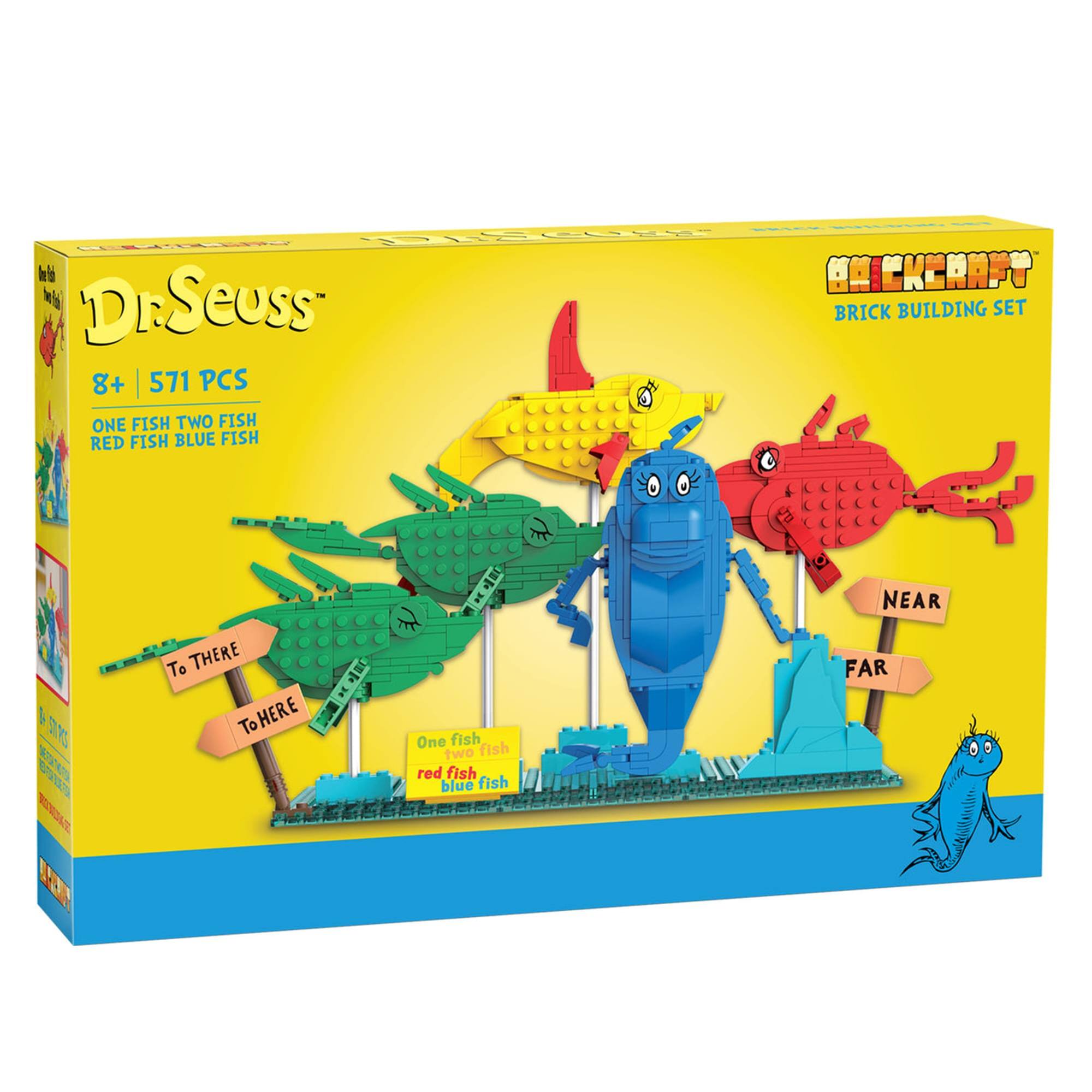 Dr. Seuss 8+ 571 PCS ONE FISH TWO FISH RED FISH BLUE FISH CUES GCKEHAFT BRICK BUILDING SET 1 D

To There To Here

One fish two fish red fish blue fish

NEAR FAR