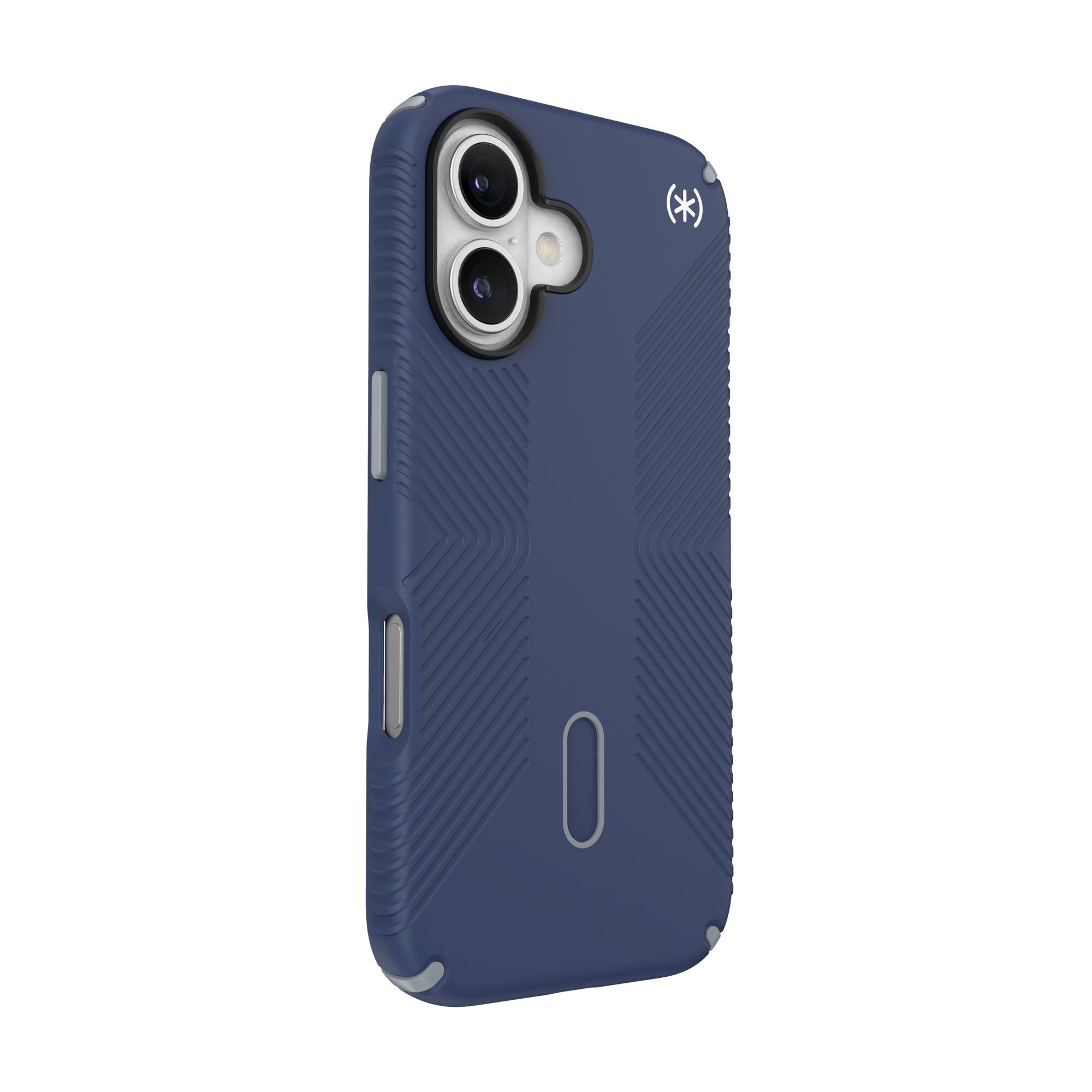 Left. Speck - Presidio2 Grip ClickLock Case with MagSafe for Apple iPhone 16 - Costal Blue.