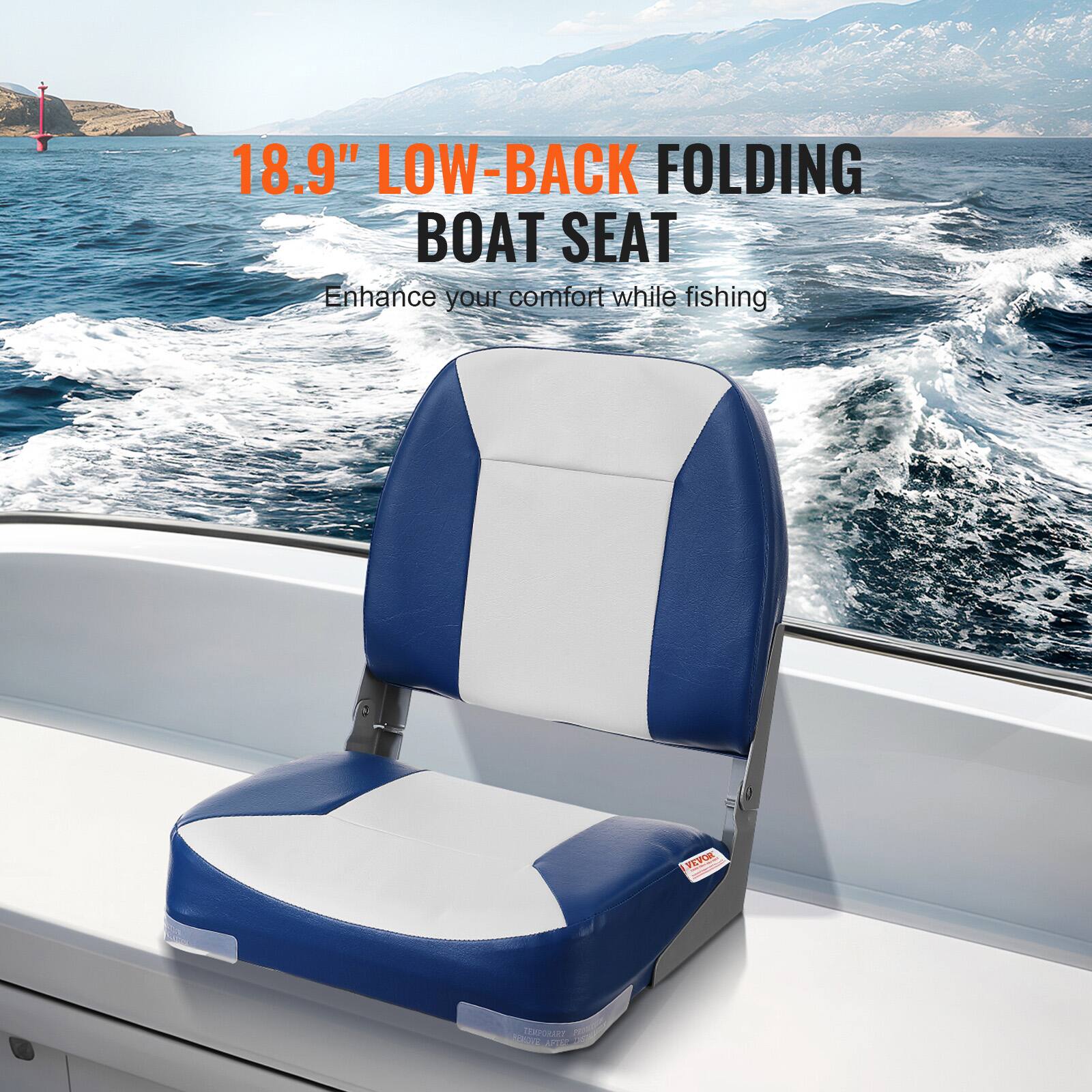 18.9" LOW-BACK FOLDING BOAT SEAT
Enhance your comfort while fishing
