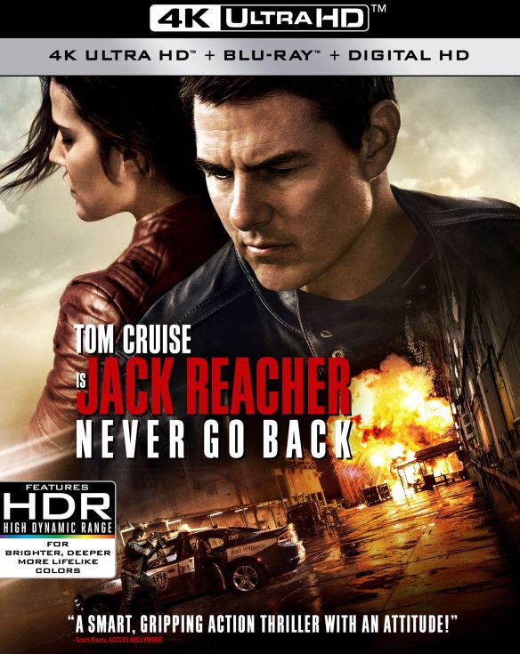  Jack Reacher: Never Go Back [Includes Digital Copy] [4K Ultra HD Blu-ray/Blu-ray] [2016]
