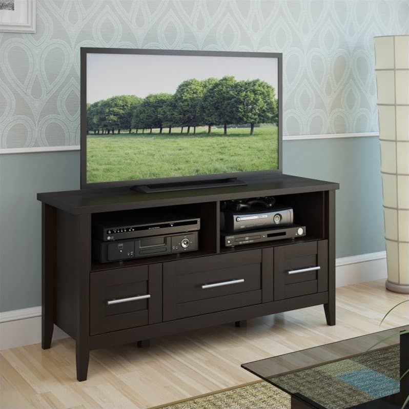 Front. CorLiving - Jackson TV Bench for Most Flat-Panel TVs Up to 50" - Espresso.