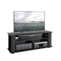 CorLiving - Bakersfield TV Stand, For TVs up to 55" - Ravenwood Black - Front_Zoom