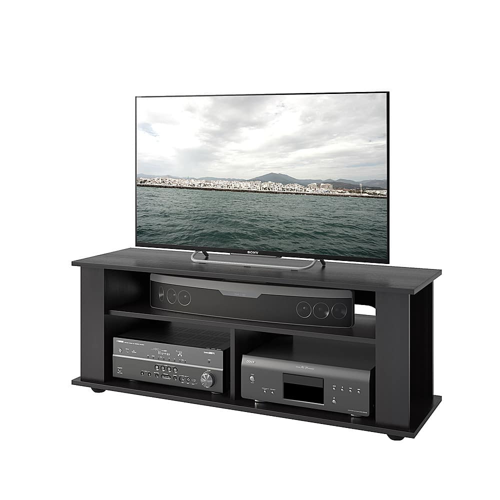 Alt View 11. CorLiving - Bakersfield TV Stand, For TVs up to 55" - Ravenwood Black.