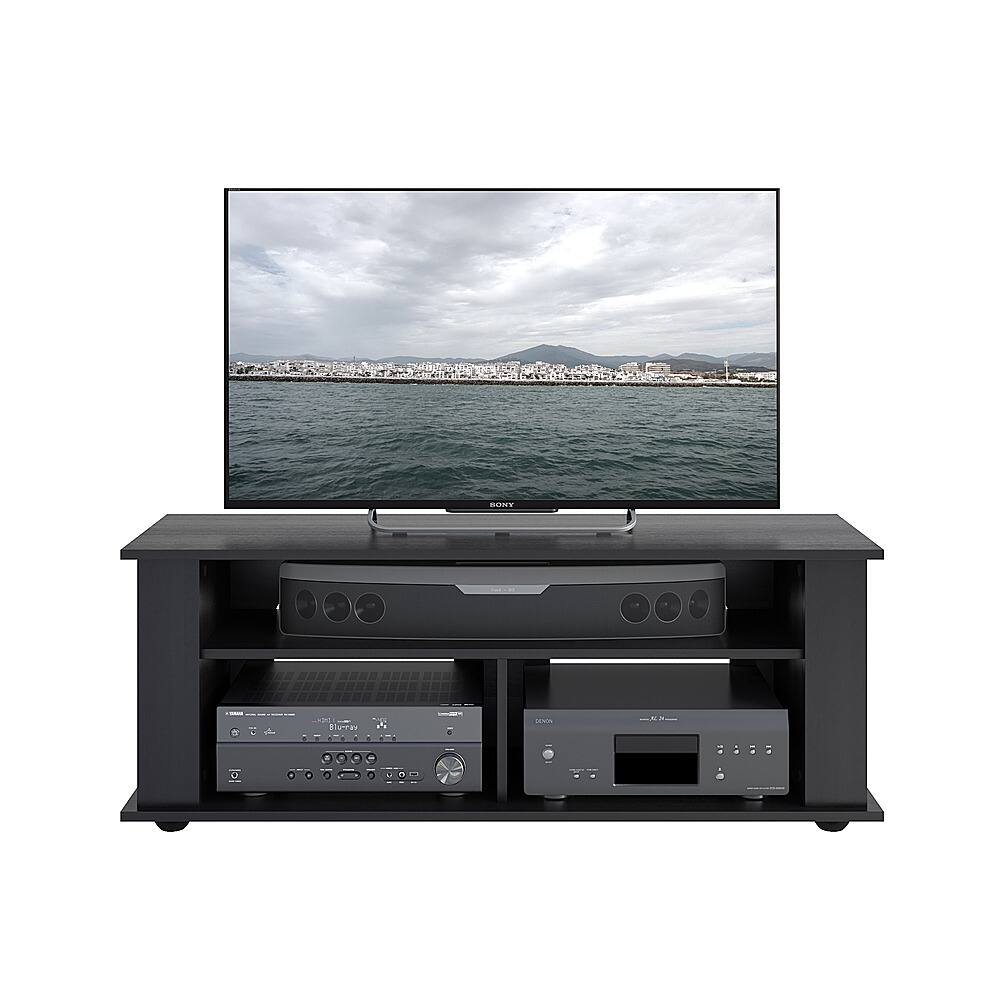 Alt View 12. CorLiving - Bakersfield TV Stand, For TVs up to 55" - Ravenwood Black.
