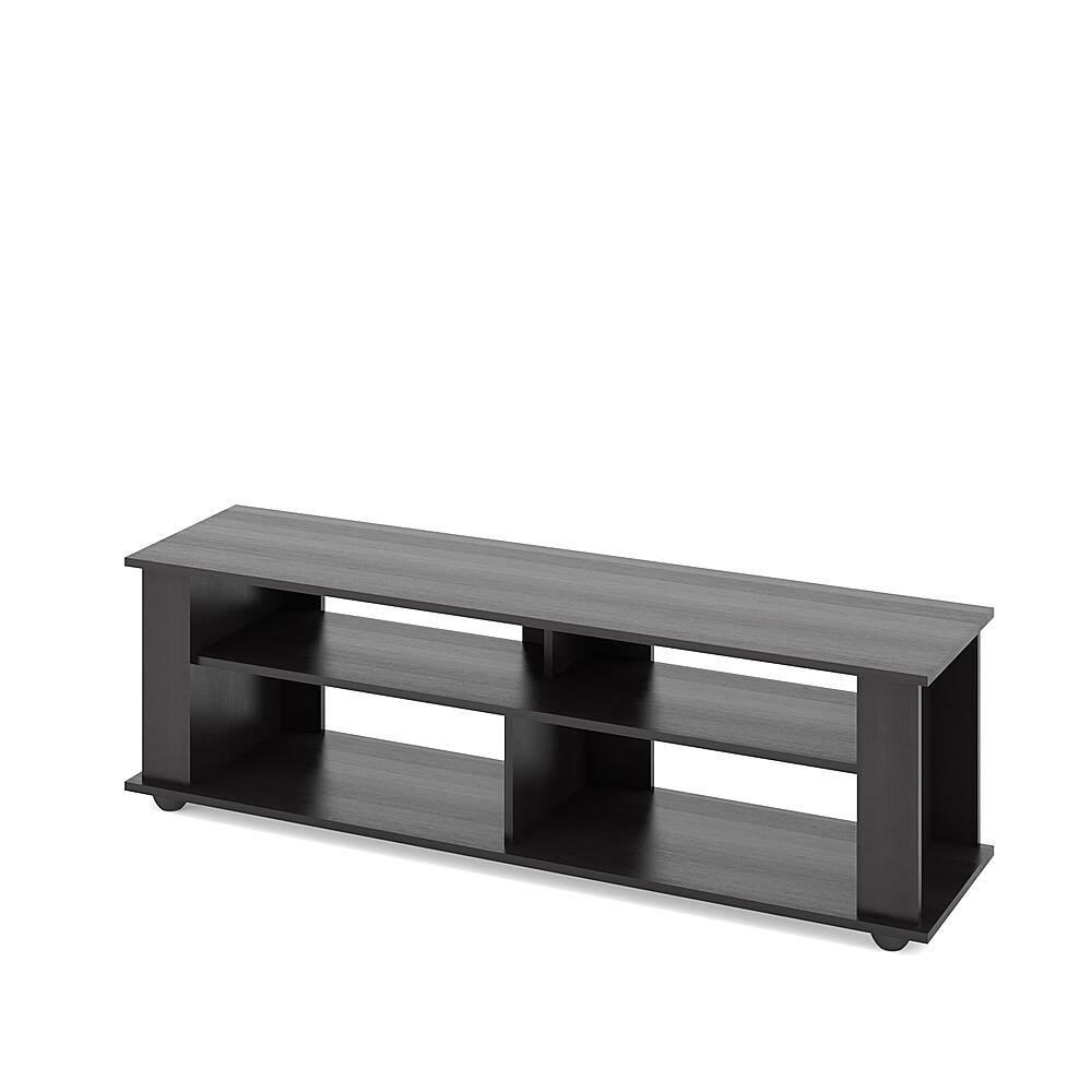 Alt View 13. CorLiving - Bakersfield Black Wooden TV Stand, for TVs up to 75" - Ravenwood Black.