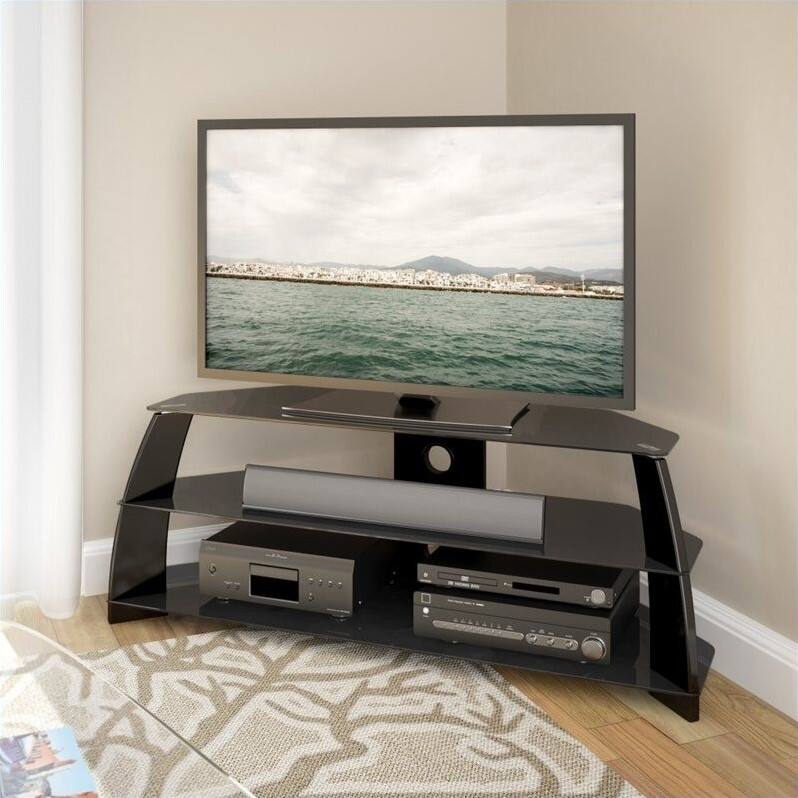 Front. CorLiving - Taylor TV Stand for Most Flat-Panel TVs Up to 60" - Black.