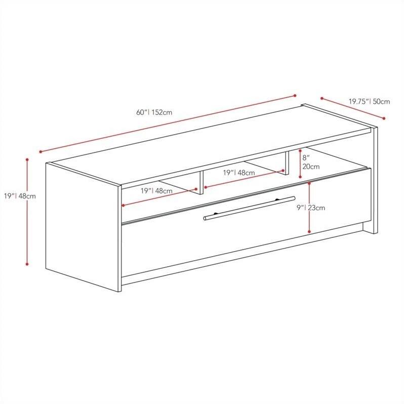 CorLiving Wooden TV Bench, for TVs up to 75" Black TNP608B Best Buy