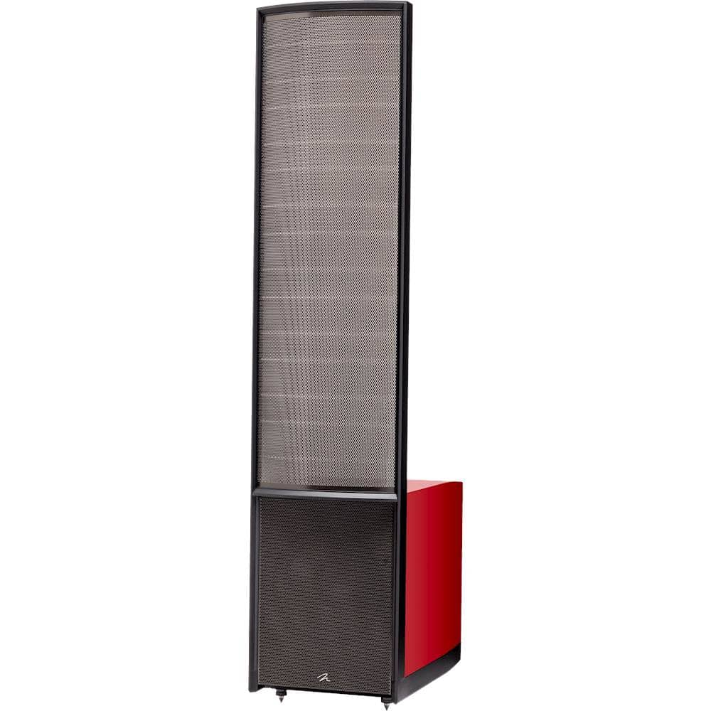 Left View: MartinLogan - Renaissance Dual 12" 2-Way Floor Speaker (Each) - Rosso fuoco