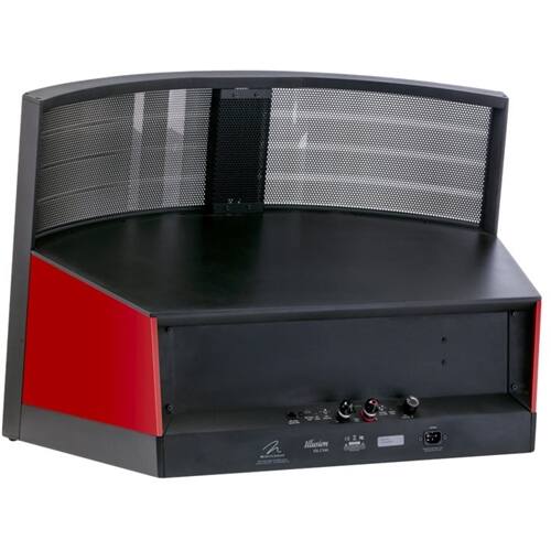 Back. MartinLogan - Illusion 3-Way Floor Center-Channel Speaker - Rosso fuoco.