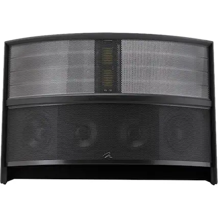 Front. MartinLogan - Illusion 3-Way Floor Center-Channel Speaker - Desert silver.