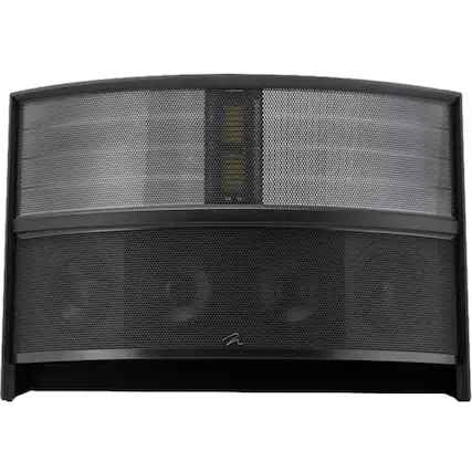 Front. MartinLogan - Illusion 3-Way Floor Center-Channel Speaker - Meteor gray.