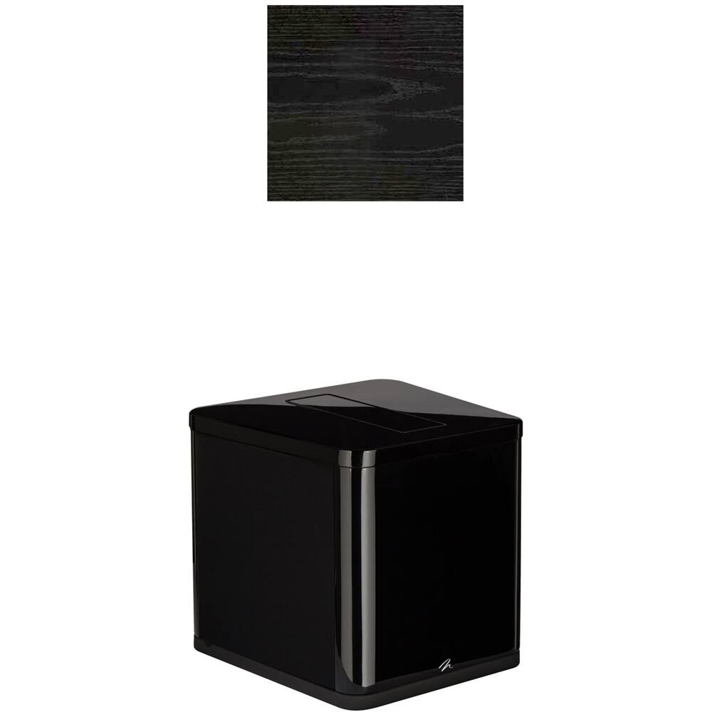 Left View: MartinLogan - BalancedForce Dual 10" Powered Subwoofer - Black ash