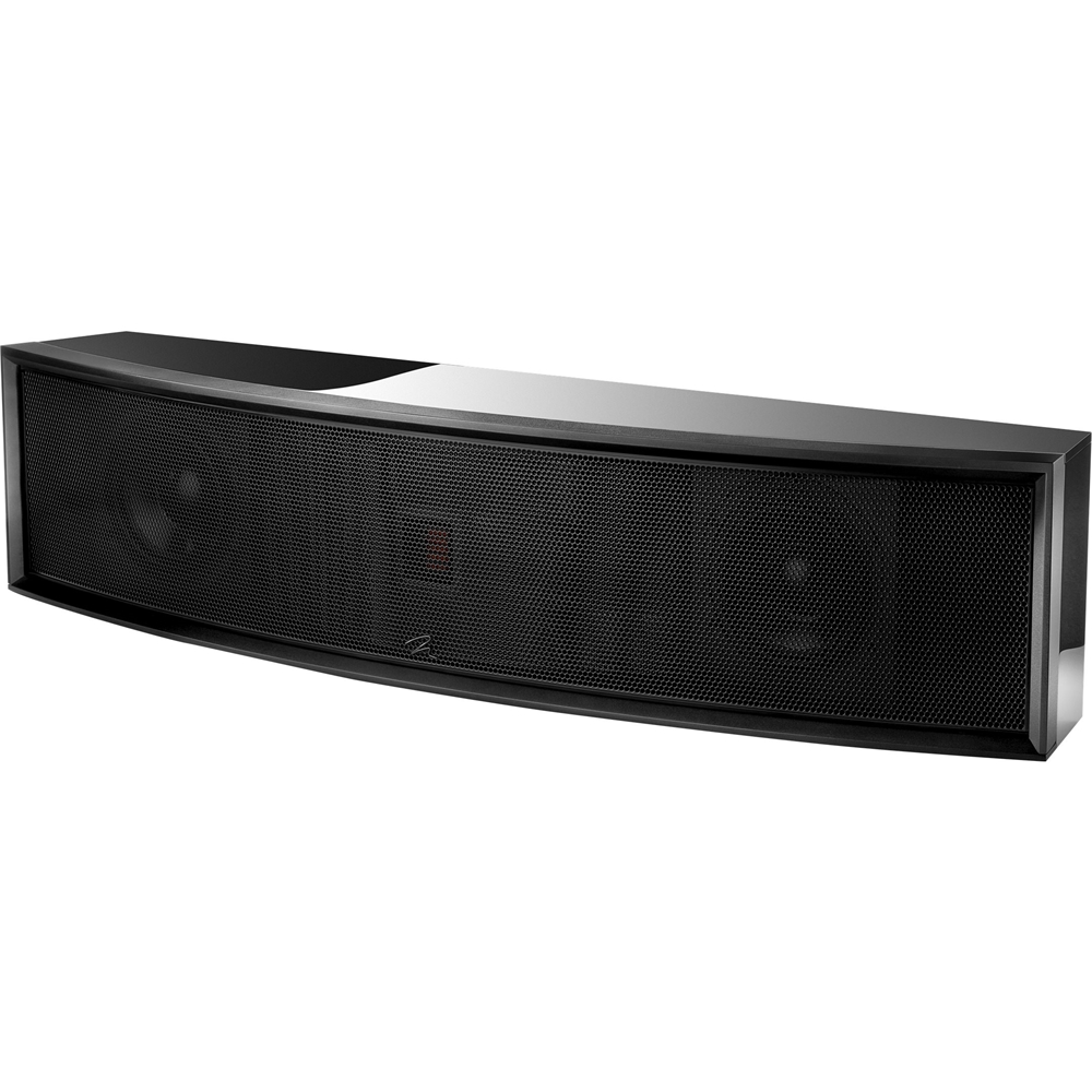 Angle View: MartinLogan - Focus Dual 6-1/2" Passive 3-Way Center-Channel Speaker - Basalt black
