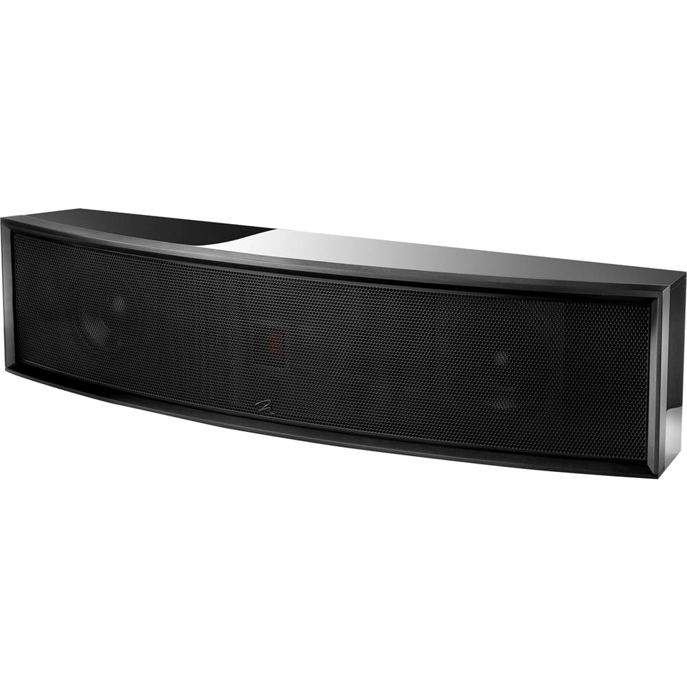 Angle. MartinLogan - Focus Dual 6-1/2" Passive 3-Way Center-Channel Speaker - Basalt black.