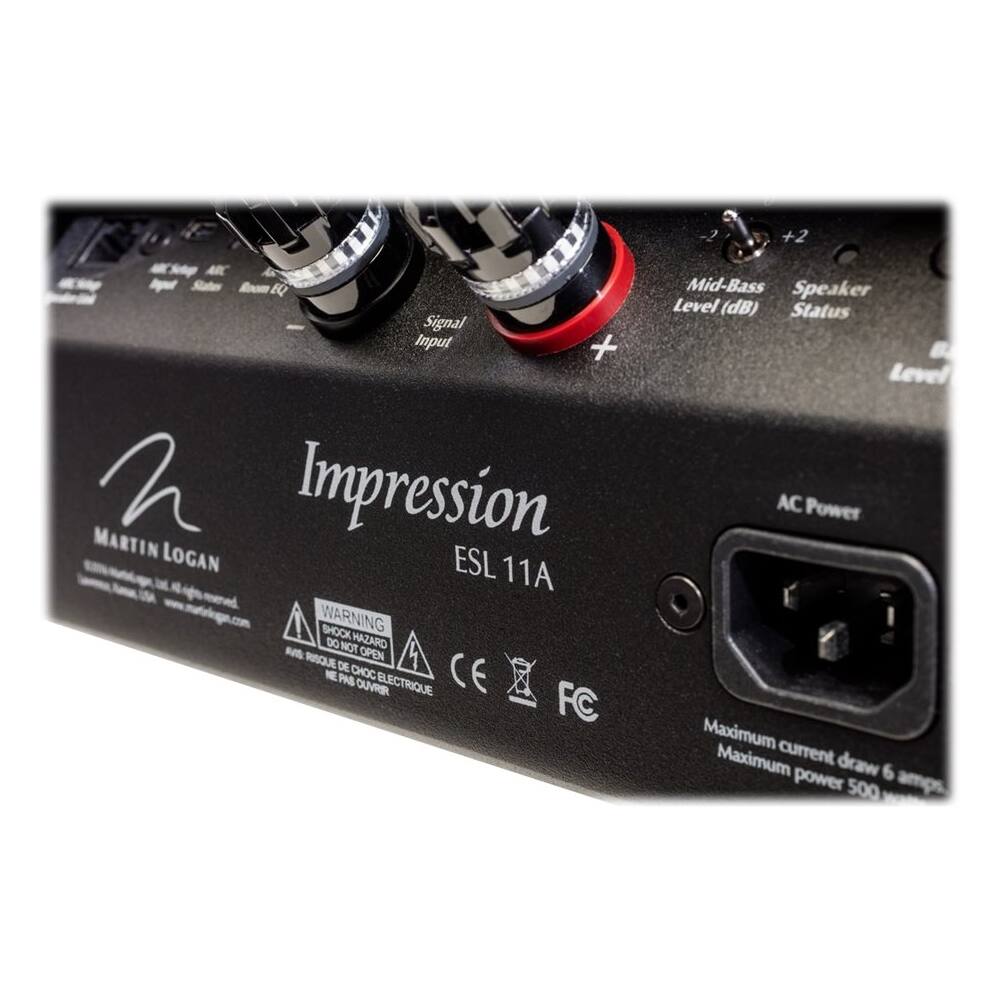 Alt View 14. MartinLogan - Impression Dual 8" 2-Way Floor Speaker (Each) - Gloss Black.