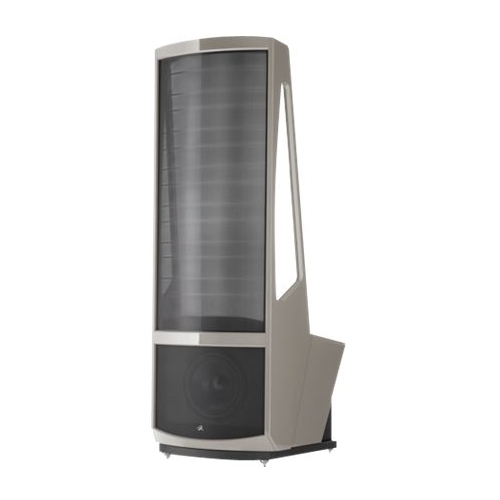 Angle View: KEF - R5 Series Passive 3-Way Floor Speaker (Each) - White Gloss