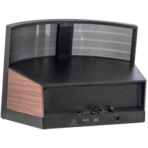 Back. MartinLogan - Illusion 3-Way Floor Center-Channel Speaker - Dark cherry.