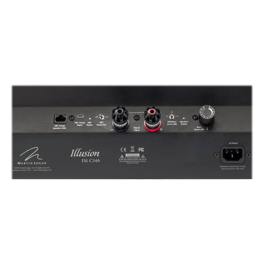 Alt View 13. MartinLogan - Illusion 3-Way Floor Center-Channel Speaker - Dark cherry.