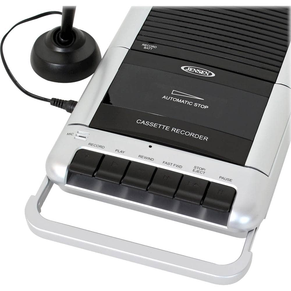 Alt View 12. Jensen - Cassette Player/Recorder - Silver.